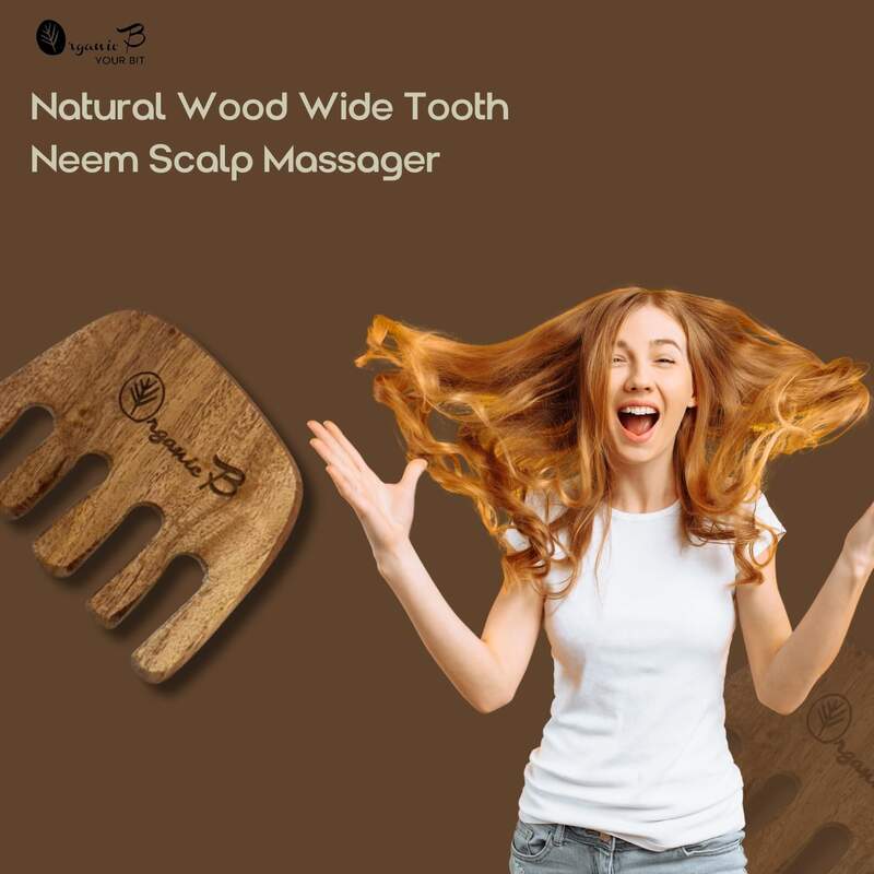 Organic B Pure Margosa Neem Scalp & Face Massager Comb