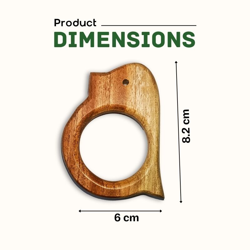 Birds Shape Neem Wood bay Teether Birds Shape Neem Wood bay Teether